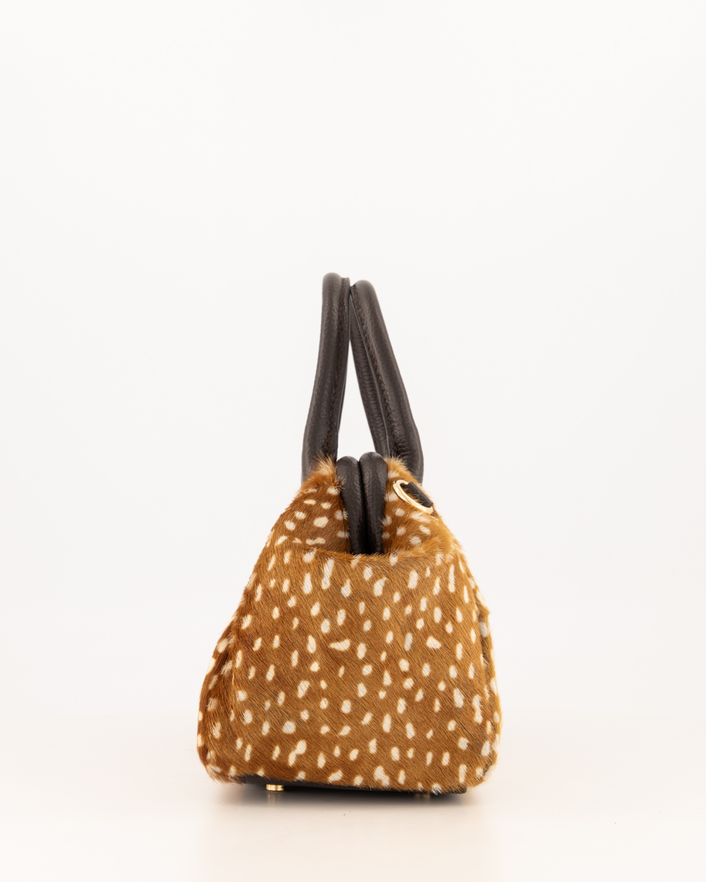 Leren tas Bambi print