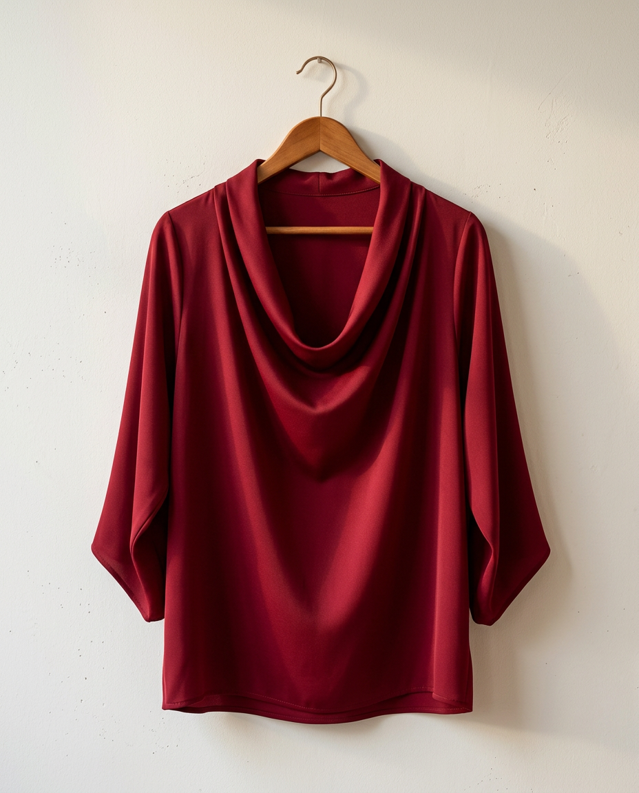 Kersenrode Alexandra Blouse van Nukus by Nick Vervoort