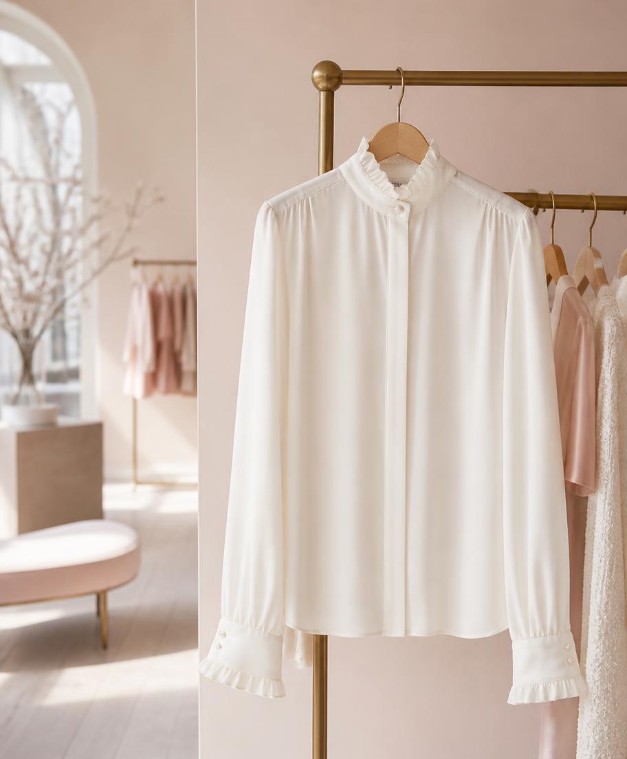 Blouse met verfijnde details van Anna Blue