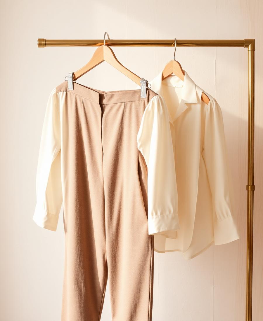 Taupe Polly Pants van Nukus by Nick Vervoort
