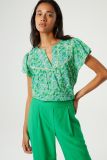 blousetop met print, groen