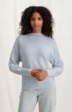 Gebreide trui met lange mouwen met knopen van het merk Yaya in de kleur blauw.