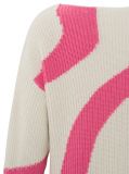 Off white trui met roze patroon van het merk Yaya.
