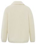 Gebreide trui met hoge hals en ritsjes in de kleur off white van Yaya.