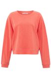 Cropped sweater met slub effect van het merk Yaya in de kleur oranje.