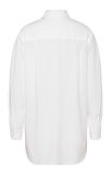 Witte blouse met lange mouwen en relaxte fit.