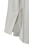 Broek van het merk Yaya met wijde pijp en elastieken tailleband in de kleur light grey melange.