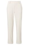 Pantalon van het merk Yaya met deels elastieken tailleband en een omslag onderaan de broekpijpen in de kleur chalk white.