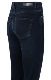 01-311075-410 Mid Waist Flared Denim - Dark Blue Denim