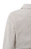 Denim jumpsuit van het merk Yaya met knoopsluiting, lange mouwen en een strikceintuur in de kleur moonbeam sand.