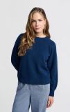 01-000410-410 Rib Mixed Pullover - Outer Space Blue Melange