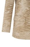 Blazer met dierenprint, reverskraag en klepzakken van het merk Yaya in de kleur summer sand dessin.