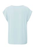 Shirt met kapmouwtjes en ronde hals van het merk Yaya in de kleur blauw.