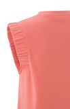 Mouwloze top met ronde hals en schouderdetail van het merk Yaya in de kleur shell pink. 
