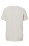 T-Shirt van het merk Yaya met ronde hals, korte mouw en opdruk in de kleur thunderstorm grey.
