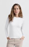 T-shirt met Lange Mouw - Pure White