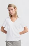 01-719058-501 T-Shirt met V-Hals - Pure White