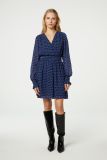 wrap dress, jurk, jurkje, overslagjurk, zwart, blauw, hartjes, hearts, fabienne chapot