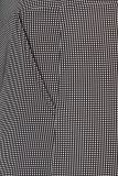 Geruite travelbroek met wijde rechte pijp en elastieken tailleband met geruite print in de kleur off white/zwart.