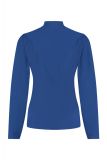 Travelshirt met turtleneck en lange geplooide mouwen in de kleur night blue van het merk Studio Anneloes.