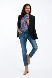 Slimfit jeans met knoop/ritssluiting van het merk Studio Anneloes in de kleur dark jeans.