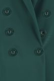 Double breasted blazer met opgestikte zakken en reverse kraag van het merk Studio Anneloes in de kleur deep green.
