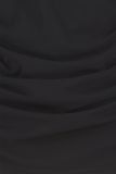 Getailleerde mouwloze travel top met omslag en plooien bij de taille van het merk Studio Anneloes in de kleur zwart.