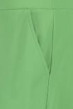 Travel broek met wijde pijp, elastieken trailleband en steekzakken van het merk Studio Anneloes in de kleur light green.