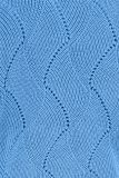 Ajour gebreid vest met V-hals en zonder sluiting van het merk Studio Anneloes in de kleurshirt blue.