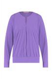 Travelshirt met lange mouwen en ronde hals met V-insnede van het merk Studio Anneloes in de kleur purple.