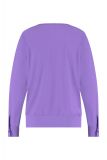 Travelshirt met lange mouwen en ronde hals met V-insnede van het merk Studio Anneloes in de kleur purple.