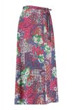 Lange rok met bloemenprint van het merk Studio Anneloes in de kleur purple/shirtblue.