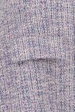 Korte tweed rok van het merk Studio Anneloes met a-lijn en twee faux klepzakken aan de voorkant in de kleur purple/pink.