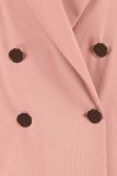 Double breasted blazer met reversekraag en paspelzakken van het merk Studio Anneloes in de kleur blush.