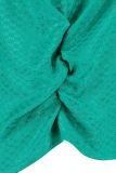 Mouwloze jacquard top met satinlook van het merk Studio Anneloes in de kleur emerald.