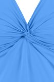 Singlet van travelstof van het merk Studio Anneloes met verstelbare smalle bandjes en een knoopdetail bij de borsten in de kleur shirt blue.