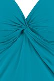 Singlet van travelstof van het merk Studio Anneloes met verstelbare smalle bandjes en een knoopdetail bij de borsten in de kleur turquoise.