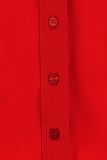 Mouwloze travelblouse met kraag en knoopsluiting van het merk studio Anneloes in de kleur rood.