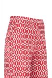 Culotte van travel kwaliteit van het merk Studio Anneloes met all-over print met elastieken tailleband in de kleur wit/rood.
