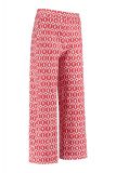 Culotte van travel kwaliteit van het merk Studio Anneloes met all-over print met elastieken tailleband in de kleur wit/rood.