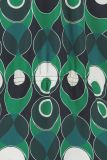 Travelblouse van het merk Studio Anneloes met korte mouw met greplooid detail, blousekraag en blinde knoopsluiting in de kleur dark blue/green.