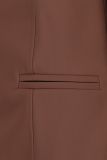 Travel blazer met extra lengte, dubbele knoopsluiting en sierlijke knopen bij de manchetten van het merk Studio Anneloes in de kleur bronze.