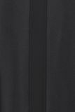 Travelbroek met elastieken tailleband, pintuck, hoge taille en wijde pijpen in de kleur zwart.