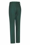 Faux leather broek met rechte pasvorm en strikceintuur van het merk Studio Anneloes in de kleur deep green.