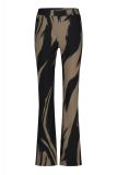 Flair forest trousers van het merk Studio Anneloes van travel kwaliteit in de kleur black/earth.