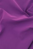 Flairbroek van travelstof met elastieken tailleband met riemlusjes van het merk Studio Anneloes in de kleur purper.