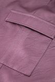 Faux leather broek van Studio Anneloes in de kleur purper.