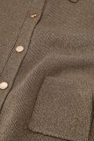 Vestje met knopen, kraag en zakken van het merk Studio Anneloes in de kleur bruin.