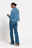 Denim look jacket met knopen, borstzakken, lange mouwen en klassieke brede kraag van het merk Studio Anneloes.