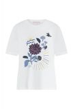 T-Shirt van het merk Studio Anneloes met ronde hals, korte mouw en opdruk aan de voorzijde in de kleur wit.